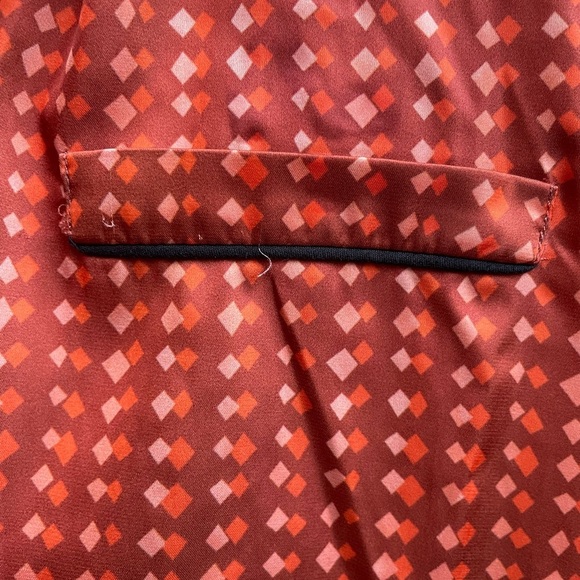 Anthropologie hutch Orange Geometric Blazer with Retro Flair - Picture 7 of 10